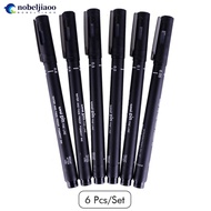 NOBELJIAOO 6PCS Uni Pin Drawing Pen Fine Line 005 01 02 03 05 08 Needle pen E8P7