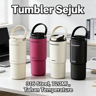 Tumbler Sejuk Tumbler 720ML Botol Straw 316 Steel Water Tumbler Tahan Air保温杯Tumbler