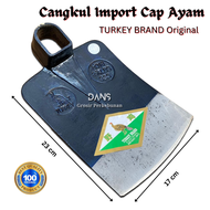 Cangkul Cap Ayam TEBAL Turkey Brand Import  -Pacul Sawah Ladang Kebun Taman-Pacol Tanah Anti Lengket