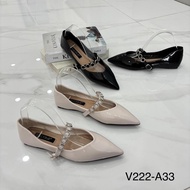 Valerie glossy flat shoes 36-41 V222-A33