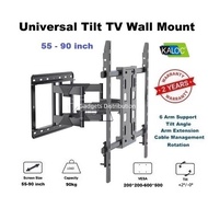 KALOC S9Pro KLC S9 Pro Heavy Duty Universal 55 to 86 Inch TV Wall Swivel Extension Bracket Wall Moun