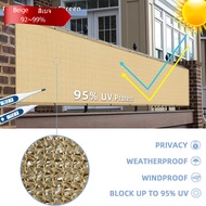 Thick Beige Shade Cloth  Yard Privacy Fence Sun Shield