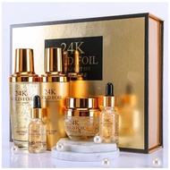 24K Gold Skin Care บำรุงบำรุงผิว Gold Foil Skin Care ชุดหญิงตั้งครรภ์สามารถใช้ As the picture