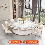 BW88/ North Smith Hotel Large round Table Electric Dining Table Affordable Luxury Style Marble Stone Plate Dining Table
