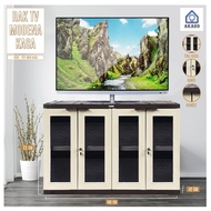 RAK TV MODENA AKAKO KACA + LACI MINIMALIS ELEGANT