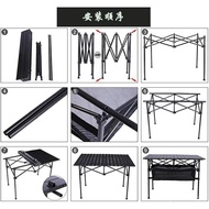 Camper Foldable Table Outdoor Foldable Table Camping Table Chair Stall Barbecue Table Chair Picnic T