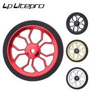 Litepro For Brompton 82mm Enlarged Easy Wheel Folding Bike Modified Push Wheel Aluminum Alloy Bearing