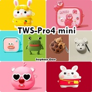 【Direct supply】For TWS-Pro4 mini Case Casing Soft Silicone Cool Cartoon Earphone Case Cover NO.3