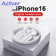 Actver Headphones For iPhone 17 16 15 type c 11-14 Pro Max mini Lightning Earphones X XS XR 8 7 Plus