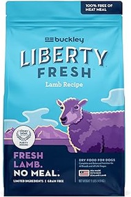 BIXBI Liberty Grain Free Dry Dog Food, Lamb Recipe, 11 lbs - Fresh Meat, No Meat Meal, No Fillers - 