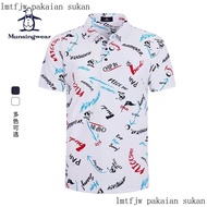 Munsingwear MUNSINGWEAR Golf Short-Sleeved polo Shirt Men's T-Shirt Summer New Style Sports Quick-Drying Breathable