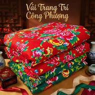 Decorative Peacock Fabric CNY Width 1.3m & 1.6m (Sold by Meter Length)