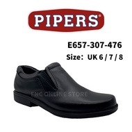 Pipers Original Genuine Leather Men's Formal Shoes Slip On Round Toe E657-307-476