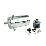 Universal Breather Tank&Oil Catch Can Tank with Breather Filter Car Racing Engine Oil Catch Can Rese