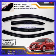 Nissan march full slim gutter 3m set 4