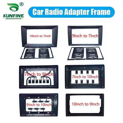 7" to 10" 9" to 10" 10" to 9" Universal 2 Din Car Radio Frame Conversion Fascia Panel Conversion 10