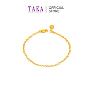 TAKA Jewellery 916 Gold Bracelet with Bell