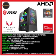 Gaming Office Value PC Desktop AMD Ryzen 7 5700G/8GB/16GB/256GB SSD/512GB SSD/RX VEGA 8/600W