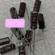 10BUAH ELKO 22UF 50V ELCO 22 UF 50 VOLT KAPASITOR ELCO 22UF 50VOLT