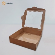Food Cardboard/Cake Box/Cake Box Brownies 20x20x5 cm 310 Laminate Kraft Paperbox - Tokodus Pagarsih