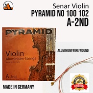 Violin Pyramid String Set Aluminum Strings A-2ND No. 100 102 Original