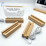 BL 1PC Luminous Base USB Lighted Stand For Resin Letter Lamp Glass Resin Art Rectangle Solid Wooden 