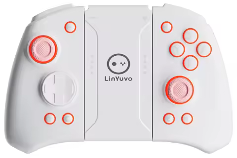 LinYuvo Gamepad KS33 for Switch & Switch Lite with Mechanical Buttons,6-Axis Gyro Motion,7 Colorful 