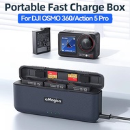 Battery Charger For DJI Osmo 360 / Action 5 Pro Battery Charger Hub Action Camera for DJI Osmo Actio
