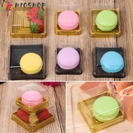 MIOSHOP 50Sets Square Moon Cake Happy Birthday Hot Wedding Party Christmas Cupcake Packaging Packing Box