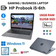 GAMING Window 11 HP Probook 640 CORE I5-6TH Business Laptop 16GB RAM 512GB SSD BUSINESS LAPTOP