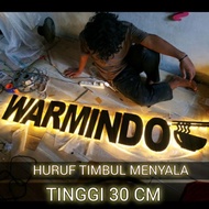 HURUF TIMBUL / 30CM WATERPROOF INDOOR & OUTDOOR / HURUF TIMBUL LAMPU / HURUF LED / HURUF TIMBUL LED 