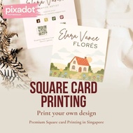 Square Card Printing | Wedding Invitation Card | Thank You Card | Custom Wedding Card | Double-Sided