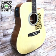 Vermaan กีต้าร์โปร่งไฟฟ้าขนาด 41นิ้ว รุ่น CT-41G ภาคไฟฟ้ามีเครื่องตั้งสาย tunerในตัว EQ 2 bands คอบ