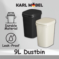 Mini Dustbin With Lid Slim 9L Room Dustbin Kitchen Bedroom Living Room Desk Trash Bin