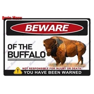 Vintage Beware of Animal Metal Sign Warning Protected By Cat Iron Poster Turkey Dog Wall Decor Priva