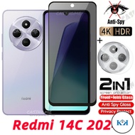 KK Redmi 14C 2024 Anti-Spy Privacy Full Cover Tempered Glass For Redmi 14C Redmi14C 14 C C14 4G 5G 2