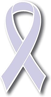 Magnet Me Up Support Esophageal and Stomach Cancer Awareness Periwinkle Ribbon Magnet Decal, Heavy D