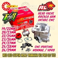 RED LEO LC Y15 SUPER HEAD CNC V3 PRO ESR 19/22 20/23 22/25 23/26 24/27 25/28 25/29 27/31 YAMAHA LC13