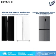 Hitachi 552L Side by Side Fridge Inverter Refrigerator HRSN9552DGBMY / 522L Inverter 4 Doors Inverte