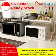 Local Stock. Microwave Rack. Extendable. Save Space in your kitchen. Able to extend 43cm to 60cm