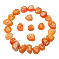 FASHIONZAADI Carnelian Crystal Runes Stone - Runes for Beginners - Viking Ruin Stones - Witchcraft S
