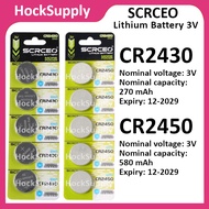 [10pcs $9.90] SCRCEO CR2430 CR2450 Lithium Battery 3V 2430 2450