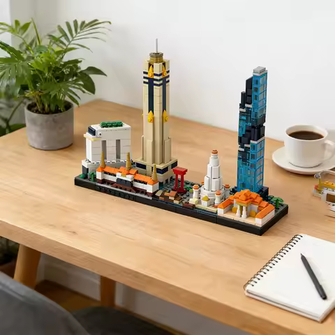 MOC Bangkok Skyline Building Blocks Model Bangkok Skyline Architectural Street View Bricks Assembly 