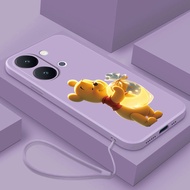 Vivo Y05 Y11d Y21 5G Y31d Winnie The Pooh Lovely Case Shockproof Liquid Rubber Cover