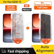 for Vivo IQOO 15 HD Anti Spy Tempered Glass for Vivo IQOO 13 12 One-Click Easy Installation Privacy 