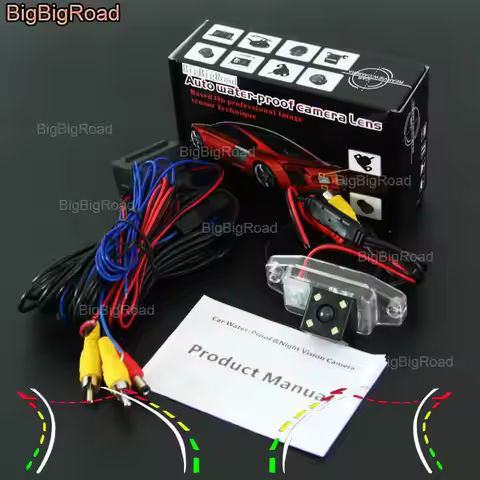 BigBigRoad Car Intelligent Dynamic Track Rear View Camera Waterproof For Toyota Land Cruiser Prado L