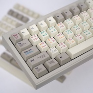 GMK Retro programmer 143 retro keycap mechanical keyboard keycap PBT Dye SUB cherry Profile for 61/6