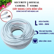 Pre-made Cat6 Network Cable with 2 Network Heads 5m -> 50m - Lan Network Cable, 8-Core Lan Wire High