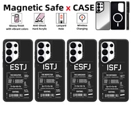 Suitable for Samsung Galaxy S26 S25 S24 Ultra S23 Plus Phone Case【ESTJ ISTJ ESFJ ISFJ Personality la