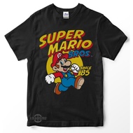 SUPER MARIO BROS 85 vintage cartoon t-shirt sponge cartoon t-shirt baju t shirt lelaki baju t shirt